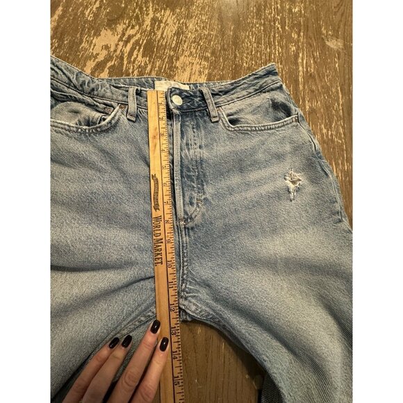 Free People We The Free Fast Times Classic High Rise Button Fly Mom Jeans Sz 29 - Picture 4 of 11